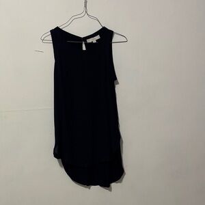 LOFT Black Sleeveless Tank Top
